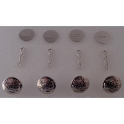 Nevada state seal Silver Uniform Buttons Small with Pins Washers